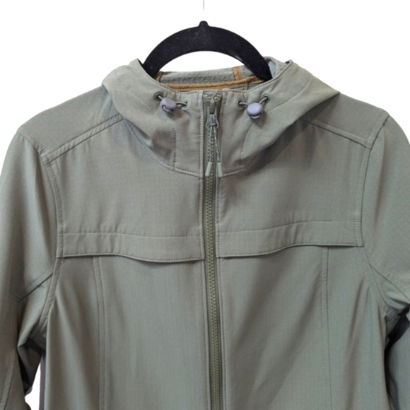 LL Bean Bradbury Stretch Women's Weather Resistant Light Green Parka Jacket (XS) - Picture 4 of 8